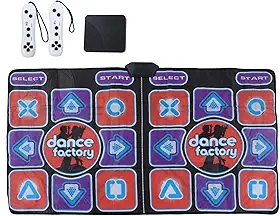 Tapete de Dança para Crianças Adultas, Tapete de Dança Eletrônico para TV, Tapete de Dança Duplo Musical Com Alça Sem Fio, para Educação Infantil, Exercícios, Dança de Ioga