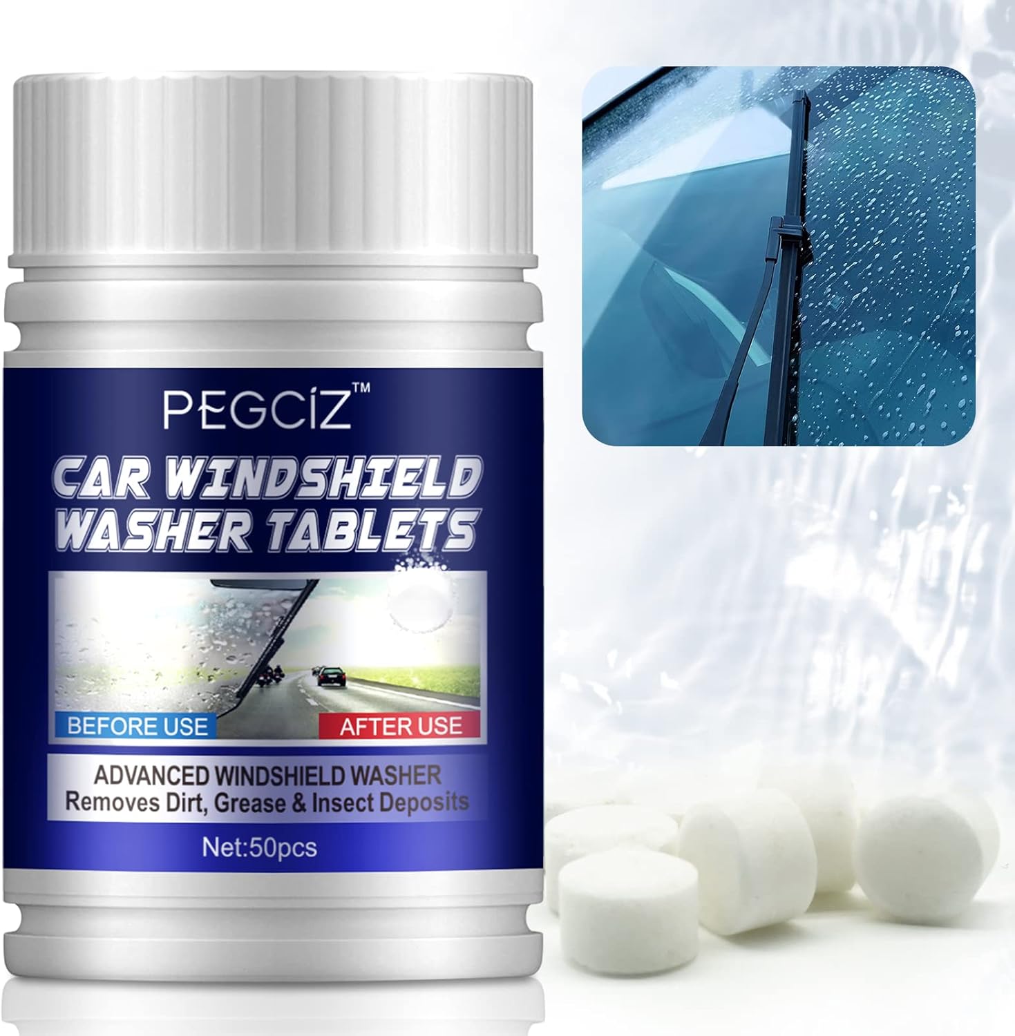 Car Windshield Washer Tablets Fluid Concentrated Clean Tablets