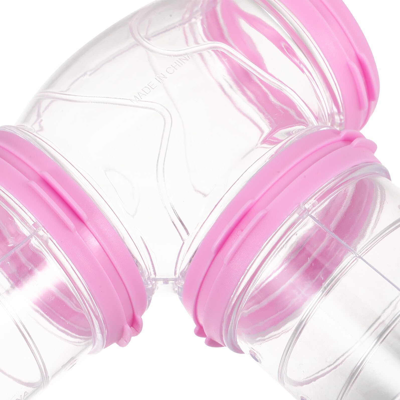 Mobestech 2 Sets Flexibler Hamstertunnel aus Robustem Kunststoff Transparentes DIY Verbindungsspiel für Hamster Mäuse und Kleine Nager Einfach Erweiterbar und Leicht zu Reinigen