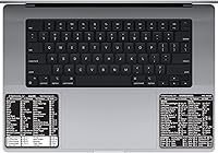 Vista 1 de TEACHUCOMP Adhesivo de atajos de teclado para Mac OS Plus Microsoft Word y Excel (para Mac/MacBook), ayuda de entrenamiento, hoja de trucos, vinilo
