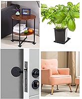 Vista 6 de Adhesive Foam Padding, 4 Pieces Neoprene Foam Anti Vibration Pads High Density Closed Cell Foam Sheet, Insulation Soundproofing Black