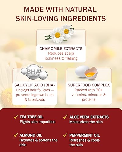 Miniatura 3 de Tratamiento de foliculitis Champú aclarante con ácido salicílico para eliminar la acumulación, para cuero cabelludo normal a graso. Propenso a