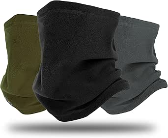 WLLHYF Cache Cou D'hiver En Polaire Coupe Vent Pour Ski Snowboard Course à Pied Cyclisme (1 Pièce Bleu Taille Unique