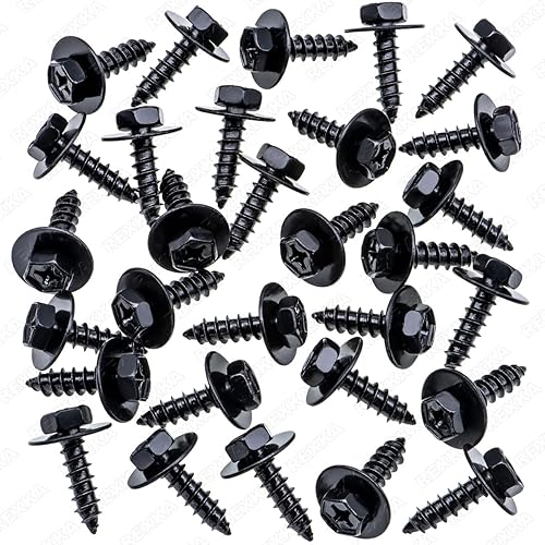 Miniatura 2 de Rexka 30 unids M6.0.079 x 0.866 in Fender Liner Bumper Cover Wheelhouse Liner Tornillo Tornillo para Toyota Lexus 90159-60477 9015960477