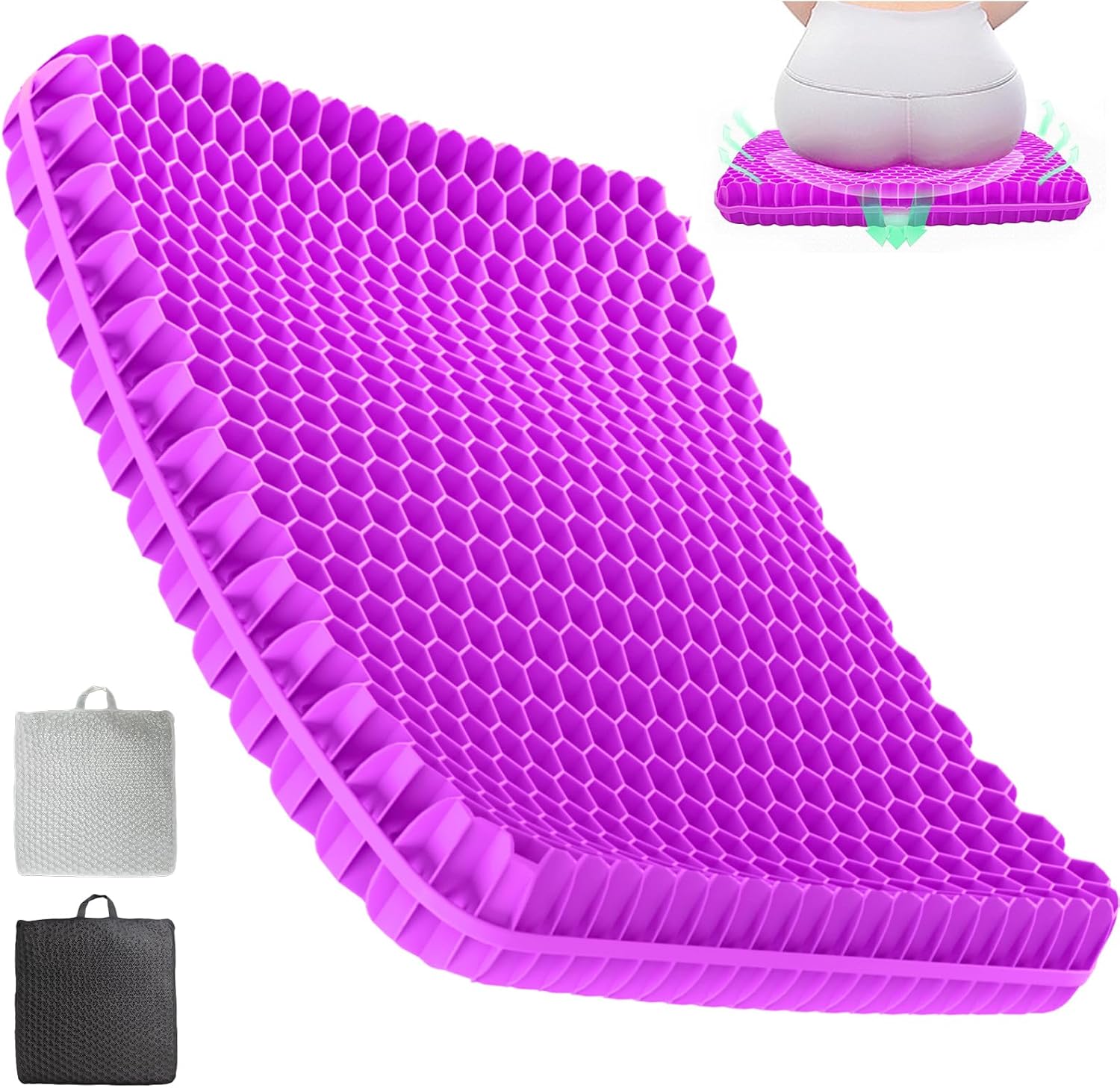 Ncppin 19.7in Cooling Gel Seat Cushion, for Wheelchairs