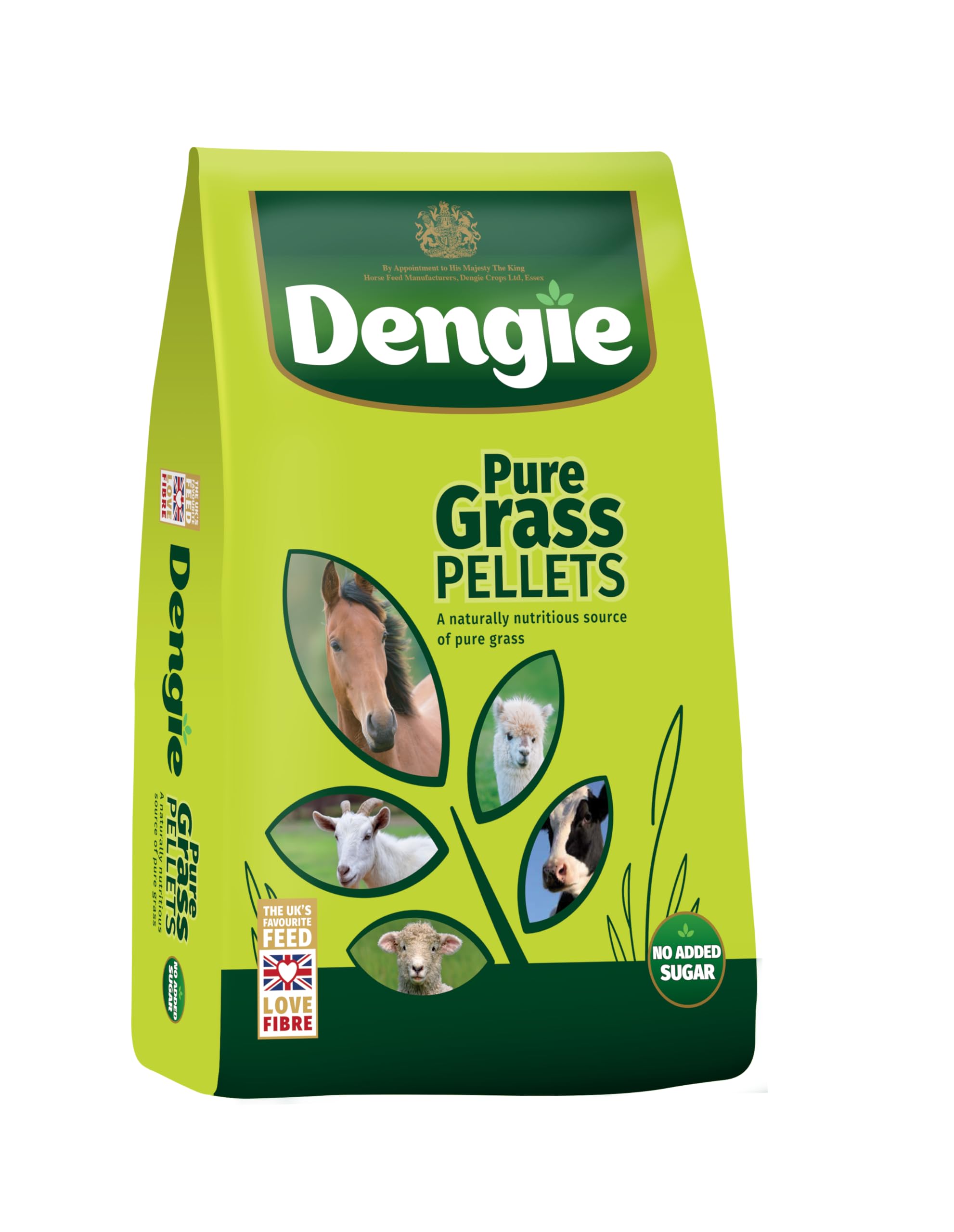 Dengie Pure Grass Pellets Great Value 20kg Bag - Suitable for Horses, Sheep, Goats & Camelids - Feed in Bucket, Soak to Mash or Forage & Hay Replacer