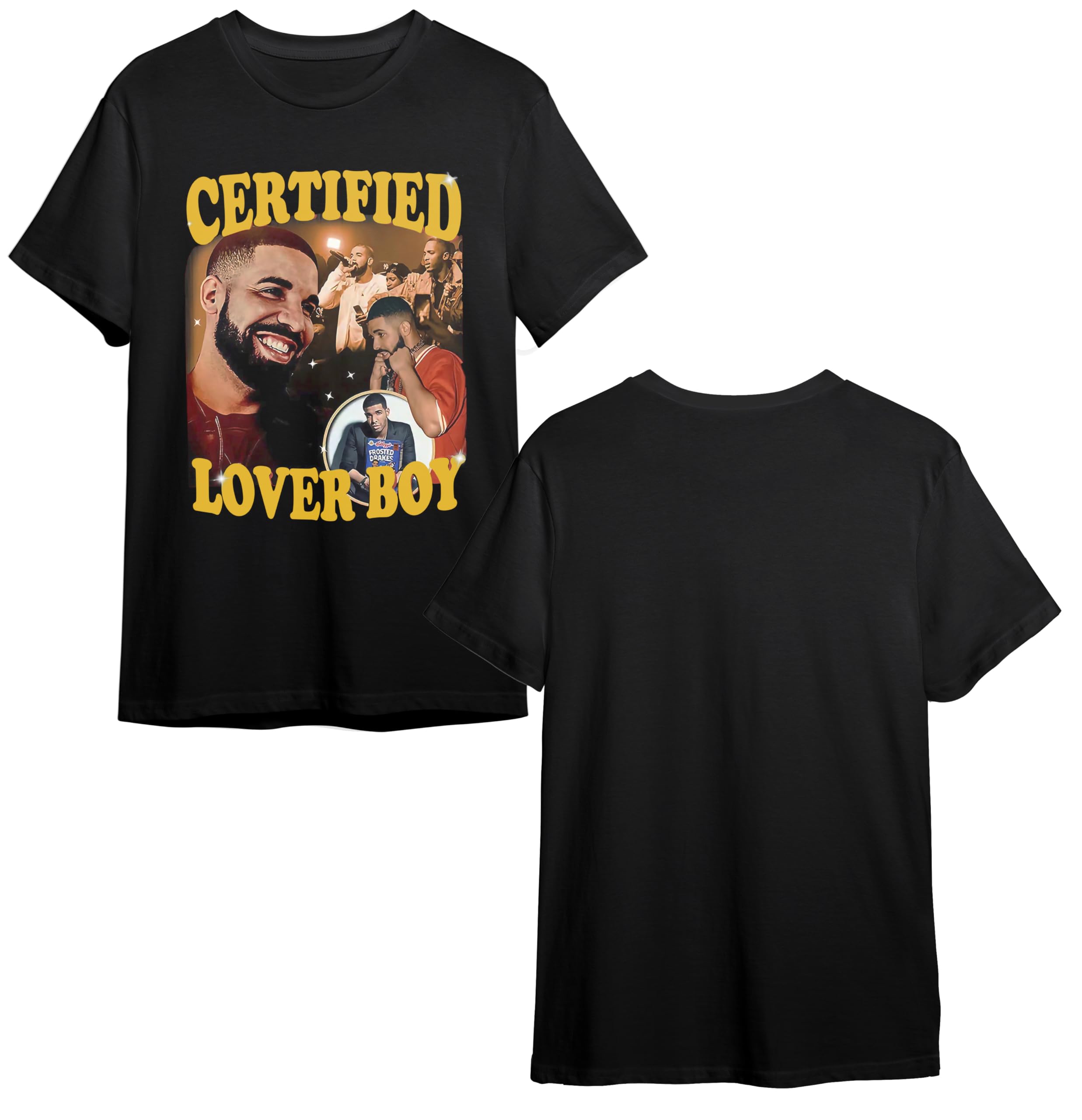 Certified Lover Boy Graphic T-Shirt, Cotton, Short Sleeve, Regular Fit, Casual Streetwear Design, Unisex