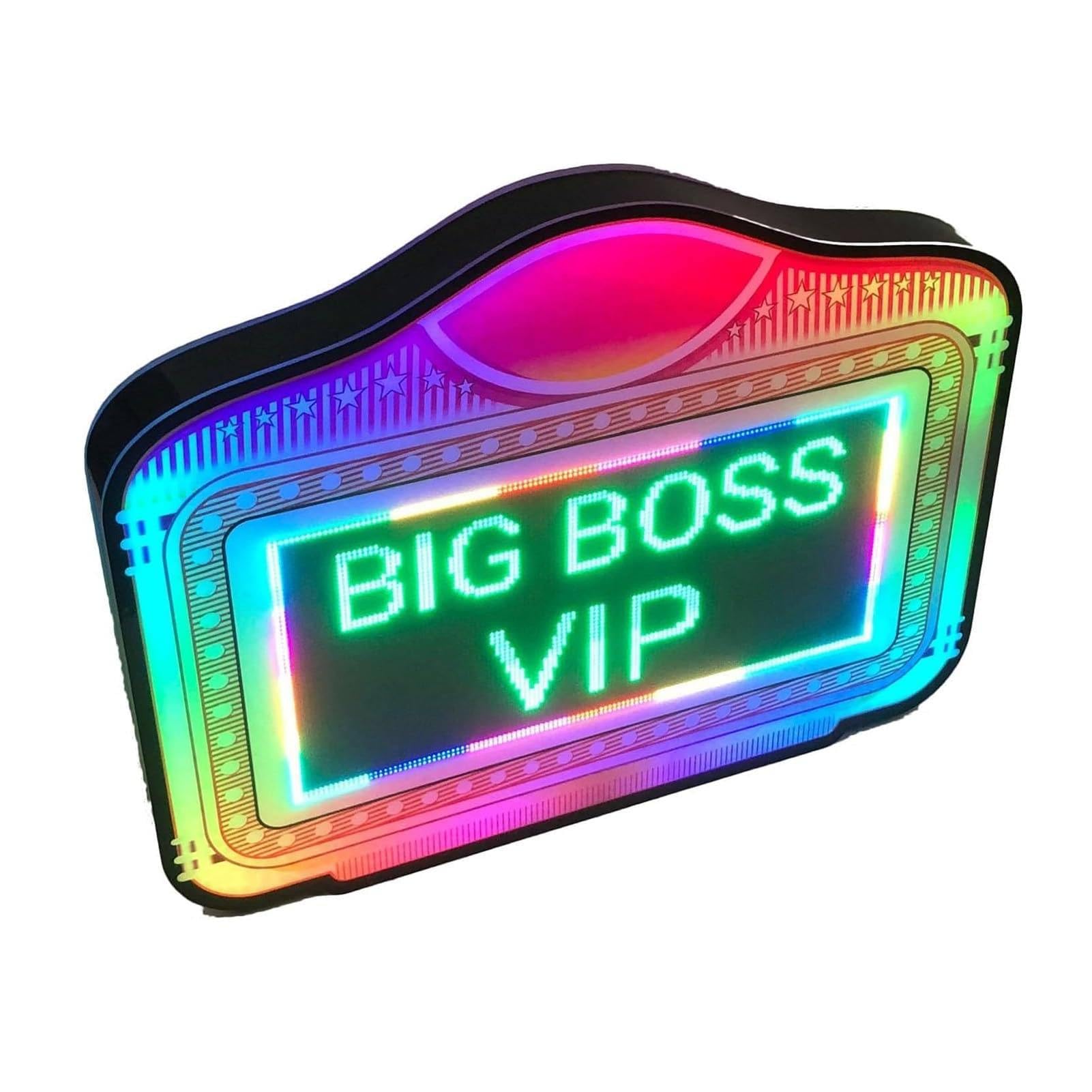 LED Handheld Bottle Service Display Sign,LED Letter Bottle Presenter, Bottle Service Lights Sign with2x5000 mAH Remote Control Edit Your Own Rolling