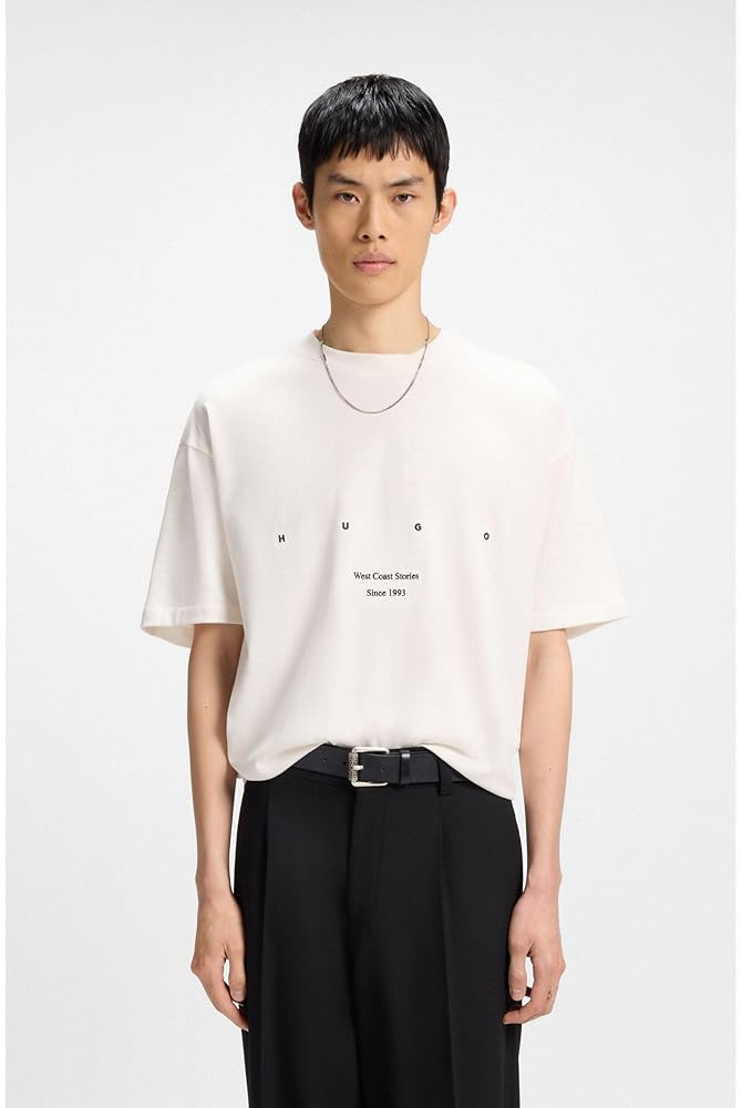 Amazon | [HUGO] [ヒューゴ] コットンジャージー Tシャツ LA