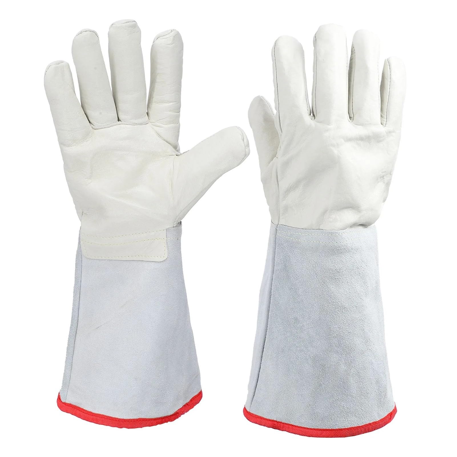 1 par de guantes de protección for trabajo criogénico de 40 cm de largo for tratamiento con nitrógeno líquido GNL