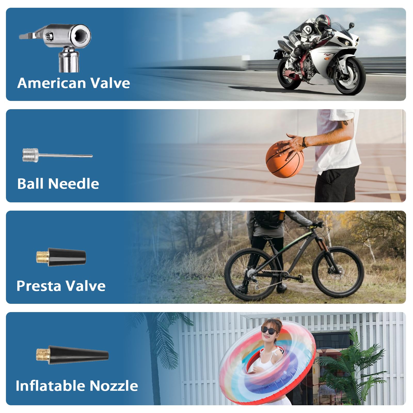 URUN Akku Kompressor für Bosch Professional 18V System Akku, 150PSI tragbare Luftkompressor mit digitalem Manometer für Auto, Akku-Autokompressor für Motorrad, Fahrrad Bälle (Keine Batterie)