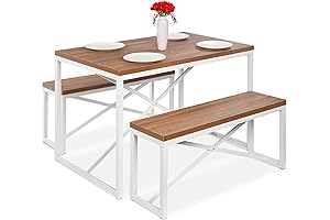Best Choice Products 45.5in Bench Dining Set for Space-Saving Elegance