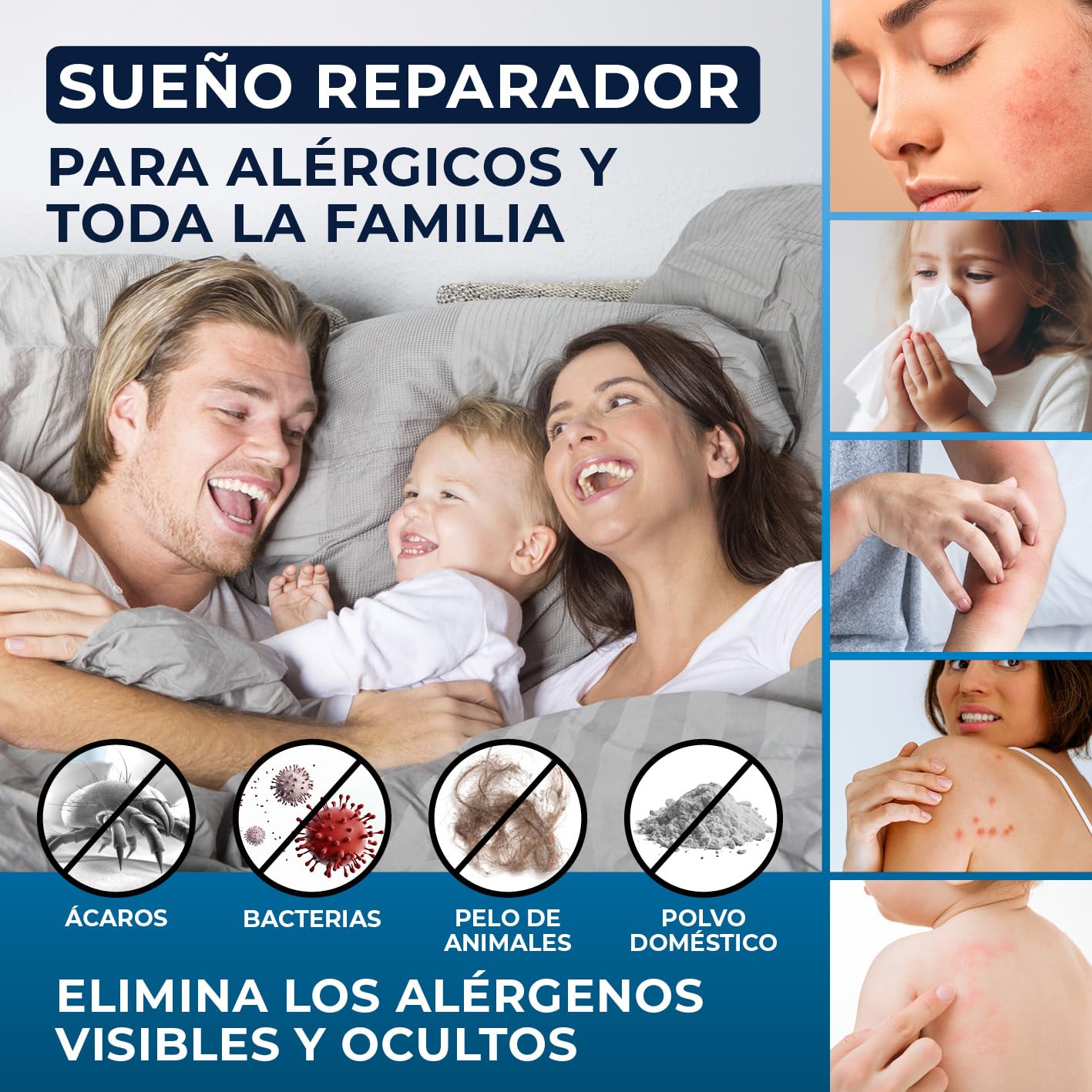 CLEANmaxx Aspirador antiácaros | Luz UV-C, Filtro EPA-11 | para alérgicos | Destruye el 99,9% de los ácaros, bacterias y chinches de la Cama