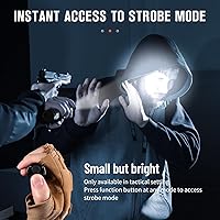 Vista 3 de NICRON N8pro Linterna Táctica, 1700 Lúmenes Altos Súper Brillantes Linternas Recargables con 6 Modos Interruptor Doble, 1496ft Larga Distancia