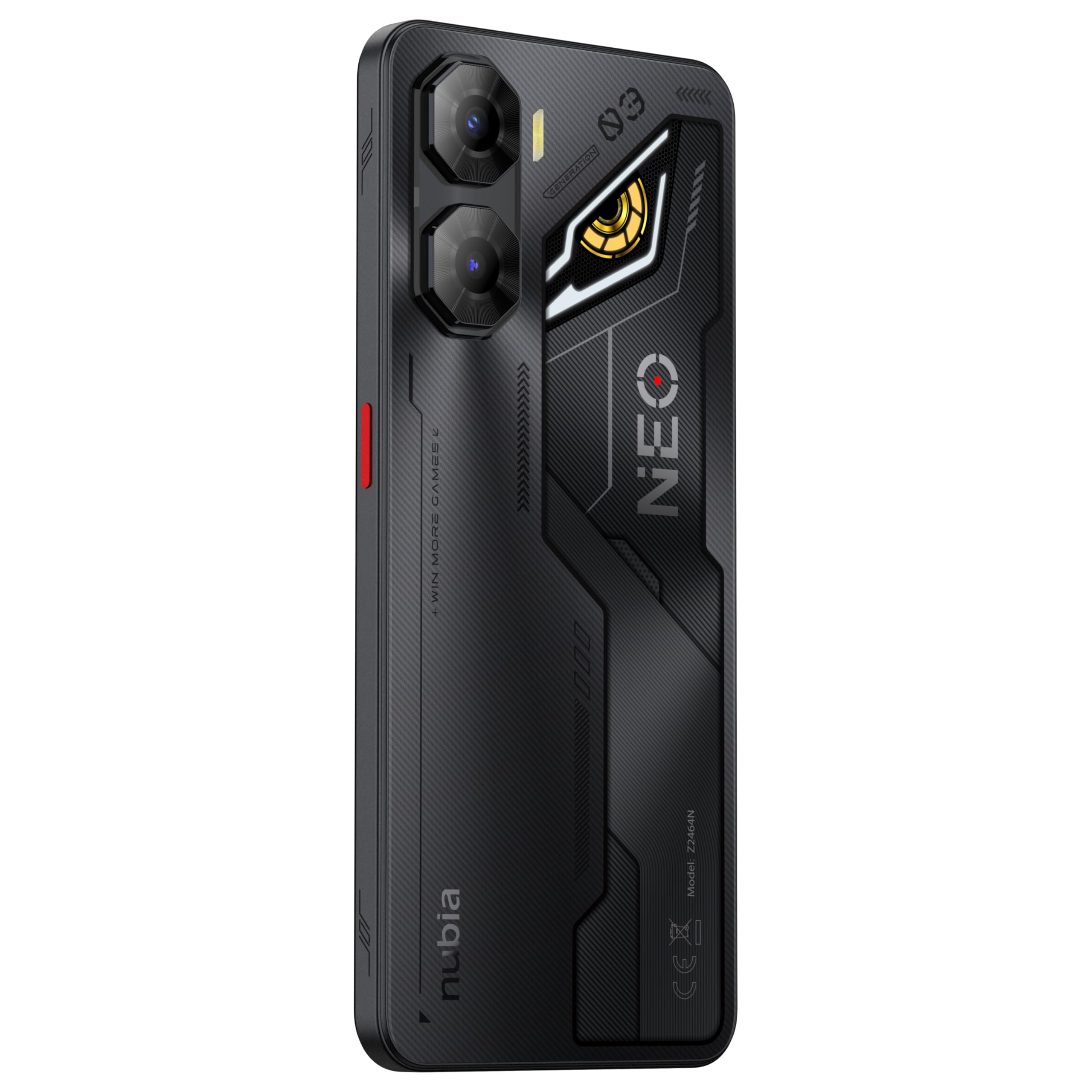 nubia Neo 3 5G Smartphone Gaming Android 15, 8+12GB RAM Dinamica + 256GB ROM, Display 6.8” FHD+ 120Hz, Camera 50MP, Smartphone Dual SIM 5G, NFC, Batteria 5230mAh, Alte Prestazioni, Shadow Black