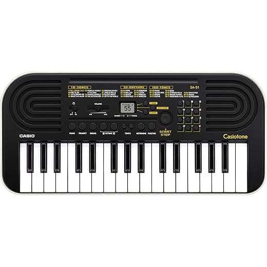 Casiotone Mini Keyboard SA-51, Black