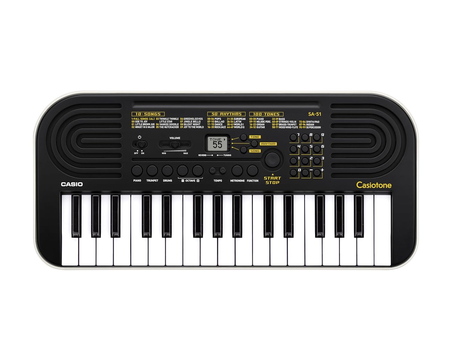 Casiotone Mini Keyboard SA-51 with Piano tones, Black - Review, Price and Buying Guide