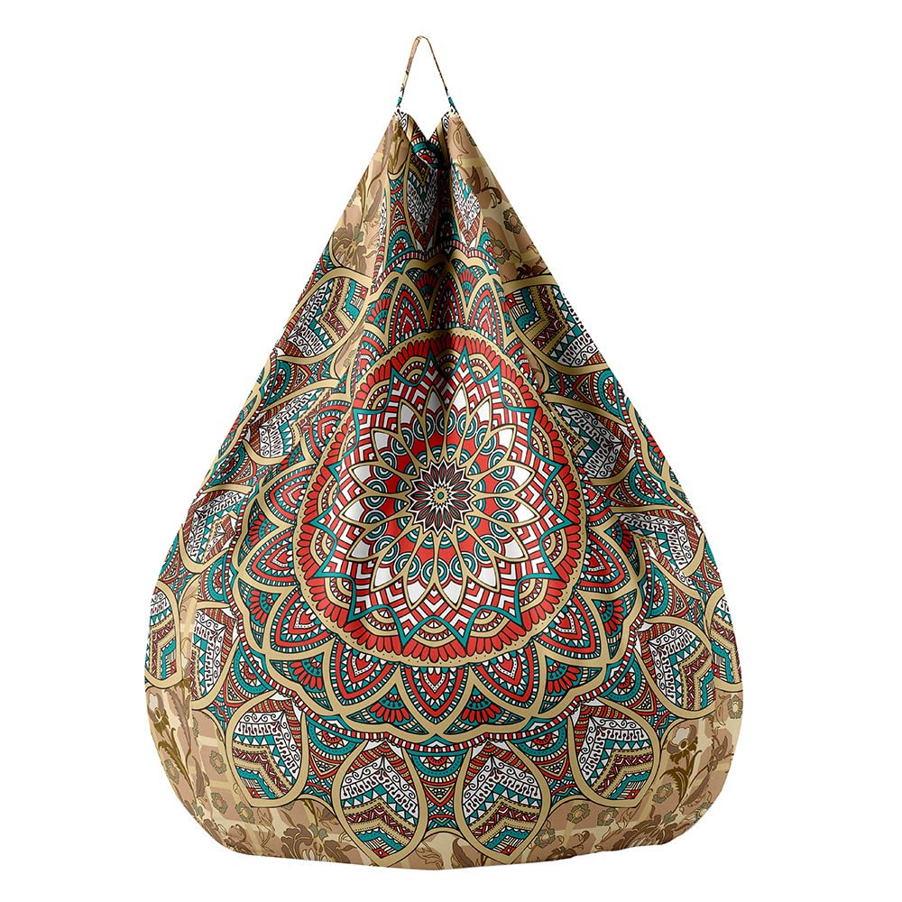 Pouf Poire Géant XL 100x120cm Panier Basket - Fauteuil Rangement Jouets Enfant Sans Remplissage