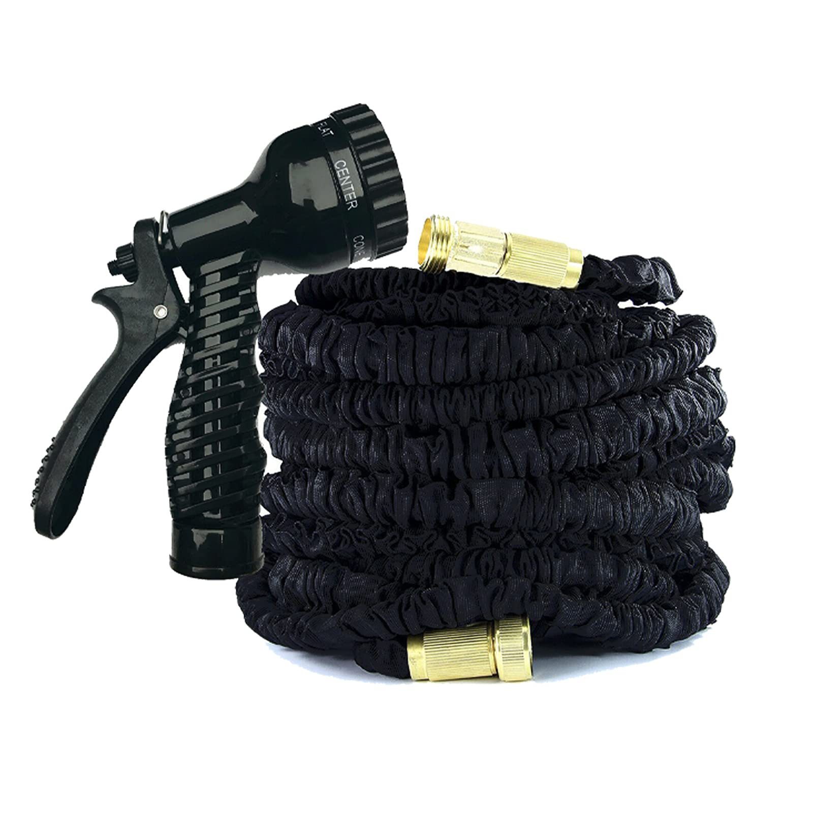 75-200FT Expandable Garden Hose with 7 Function Spray Nozzle Durable Leak-Proof and Kink-Free Flexible Magic Hosepipe Universal Tap Connector for Gardens Patios Terraces Windows Patios Cars Pets