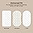 2-Pack Organic Bassinet Sheets for Girls, Boys - 100% Cotton Bassinet Mattress Sheets Compatible with Halo Bassinest Swivel Sleeper, Graco, Baby Delight, Chicco, Fitted Bassinet Sheets (Nibble/Bruce)