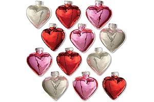 Lillian Vernon Shiny Glass Hearts Valentine's Day Ornaments