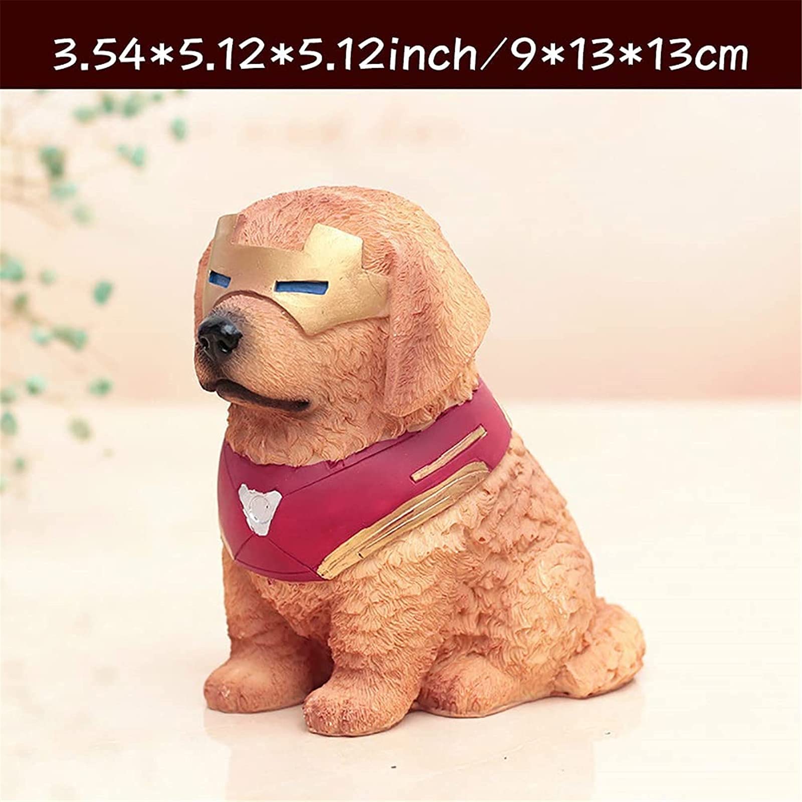 Amazon.co.jp: かわいいブルドッグ犬貯金箱ヒーローコーギーゴールデン