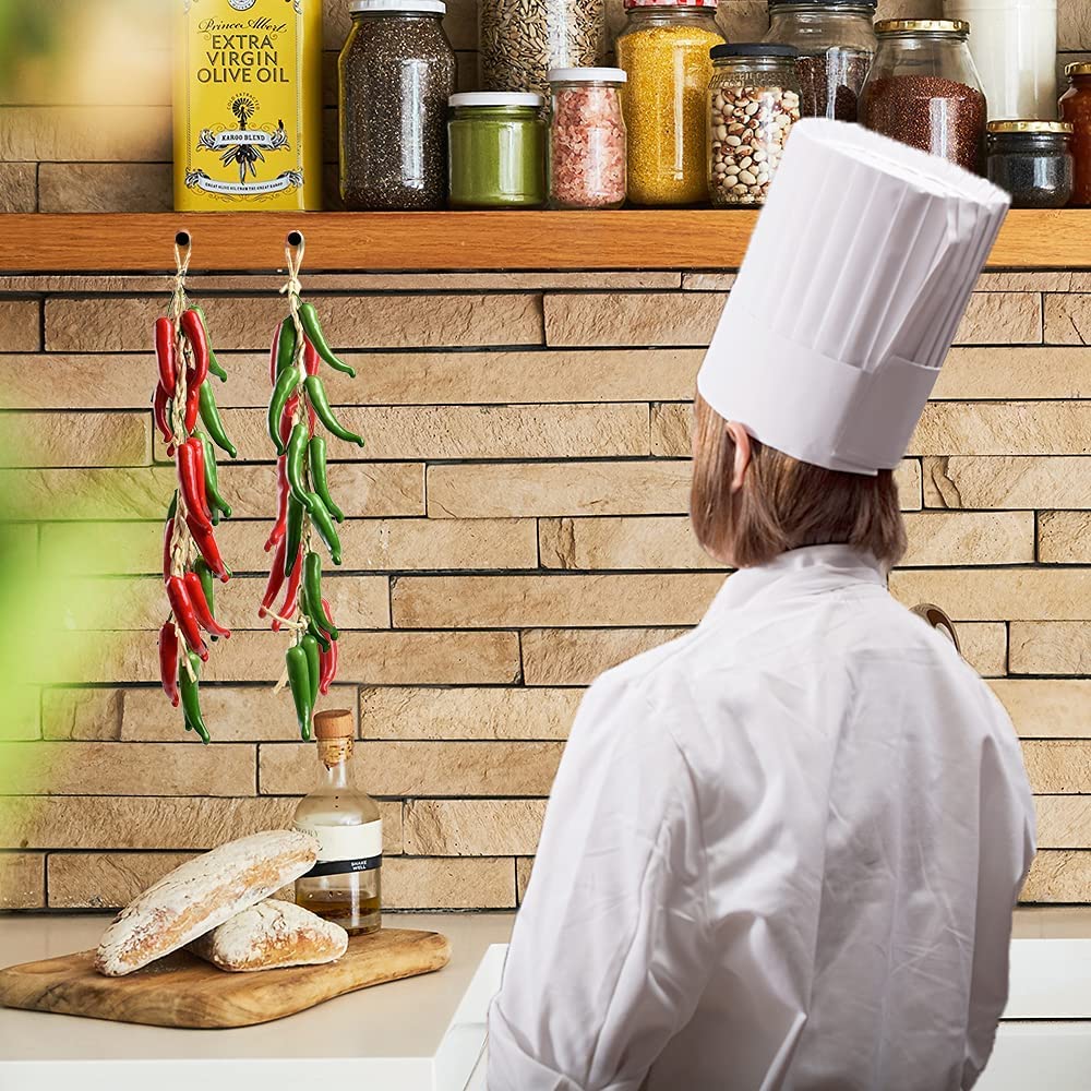 Peperoncini Artificiali Decorativi - 5 Pezzi Realistici Per Cucina E Casa - Foto 10