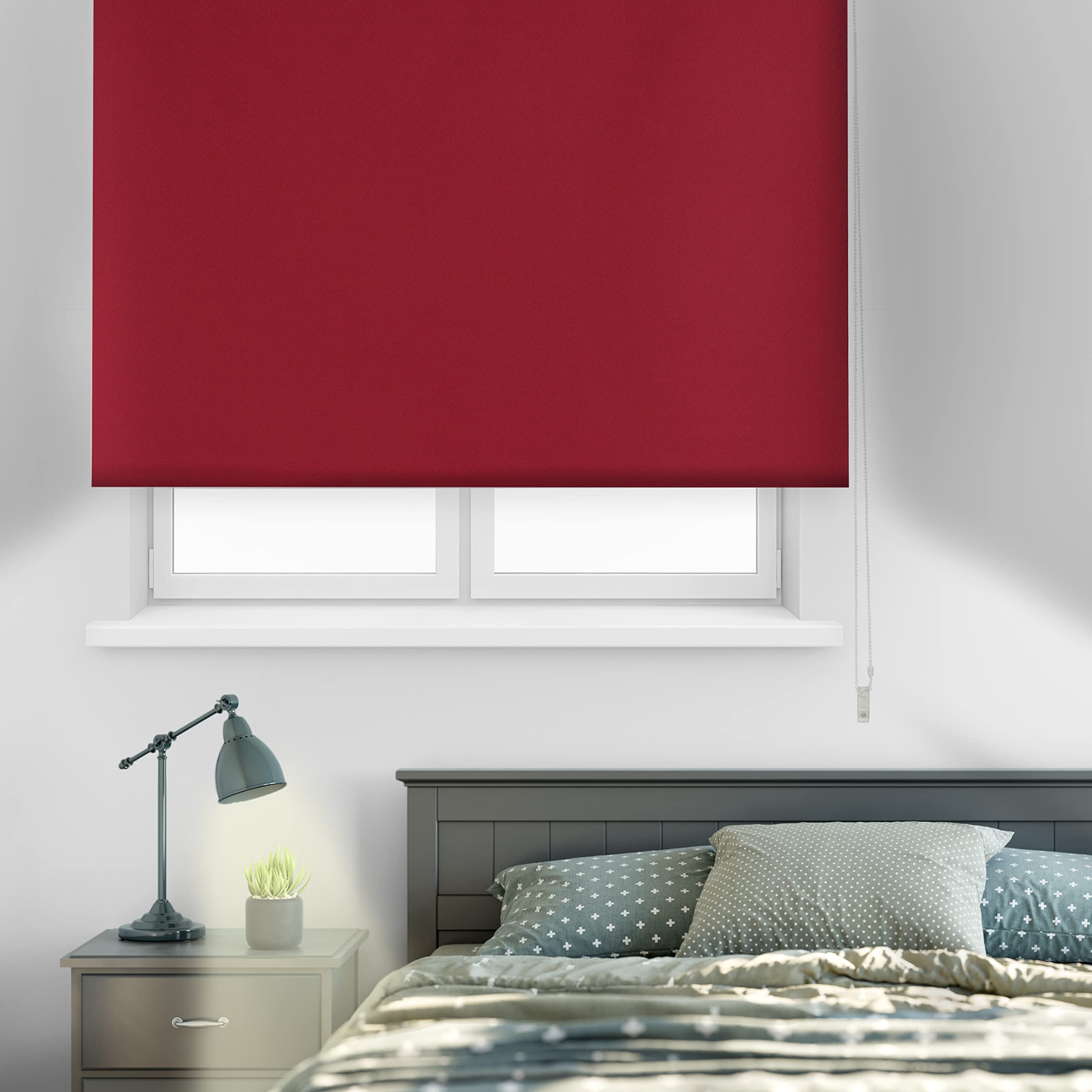 Store Enrouleur occultant uni Premium - Store Enrouleur occultant - Dimensions 120 x 230 cm - Store occultant occultant - Store Thermique Bordeaux - Store Thermique Bordeaux - Store