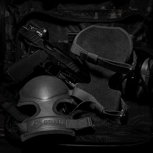 Miniatura 5 de GRITR Rodilleras tácticas para hombres y mujeres con acolchado de espuma, correas ajustables y hebillas antideslizantes, protectores de rodilla