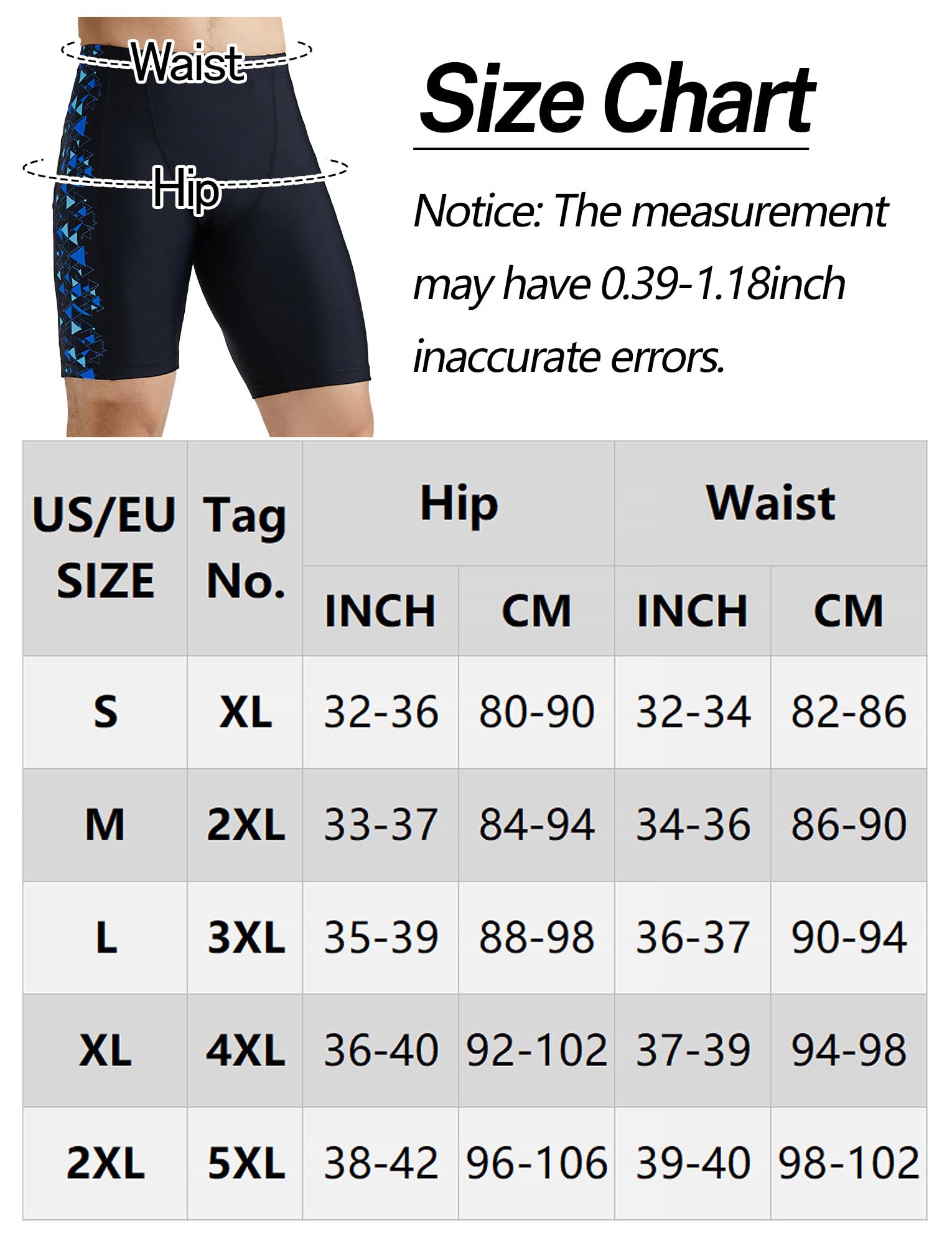 FEOYA Maillot de Bain Homme Jammer Swimming Shorts Séchage Rapide pour Piscine Plage Sports Loisirs