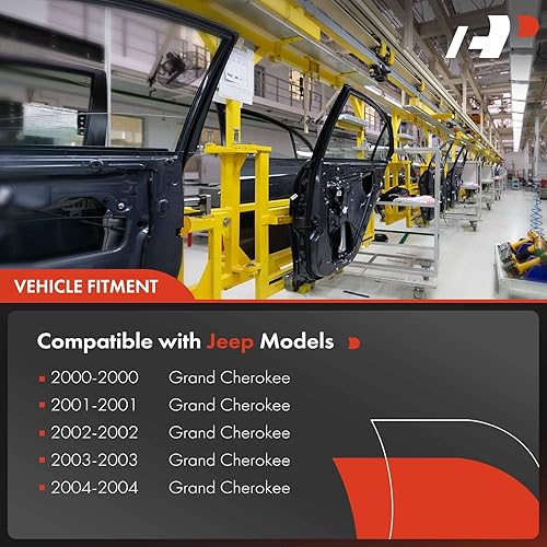 Miniatura 3 de A-Premium regulador de potencia de vidrio con motor para Jeep Grand Cherokee WJ para el lado frontal derecho del pasajero