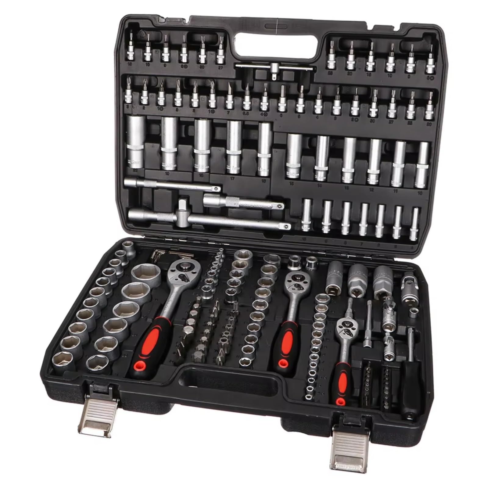 Set di attrezzi meccanici Set Chiavi A Bussola A Cricchetto Da 171 Pezzi Set Strumenti Manuali Per Cassetta Degli Attrezzi Combinata Riparazione Meccanica Per Officina Automatica