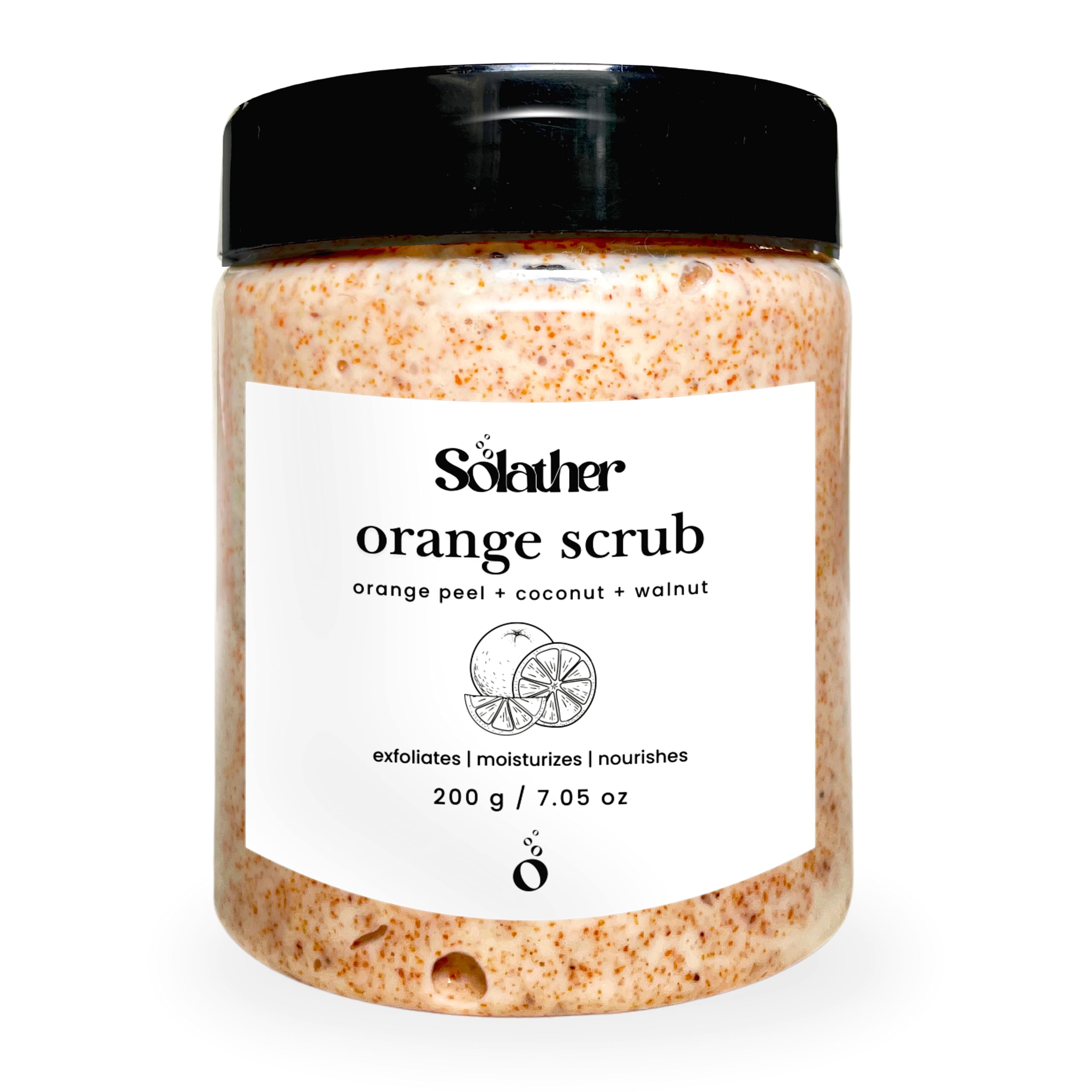Solather Orange Peel Face & Body Scrub 200g | Exfoliating & Revitalizing | Natural Orange Peel with Essential Oils | Brightens & Smooths Skin-image-19