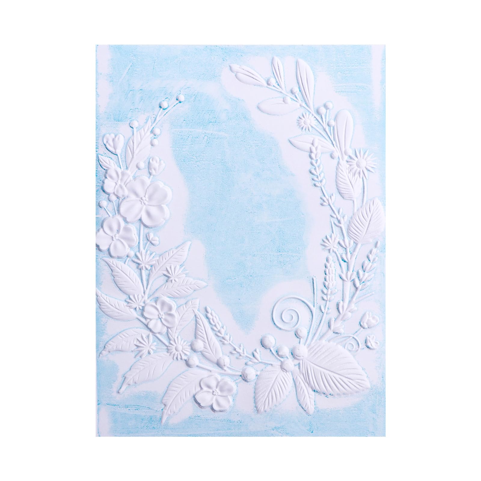 OTCRAFT 3D Cherry Blossom Leaf Plastic Embossing Folders for DIY Scrapbooking Photo Album Card Paper Craft Decoration for Card Making,Embossing Template Paper Card Embossing Stencil