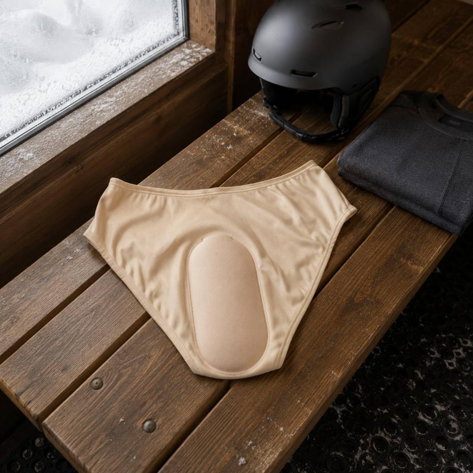 predolo Short Protection Rembourré Extensible Short Protection en Silicone pour Ski, Patinage