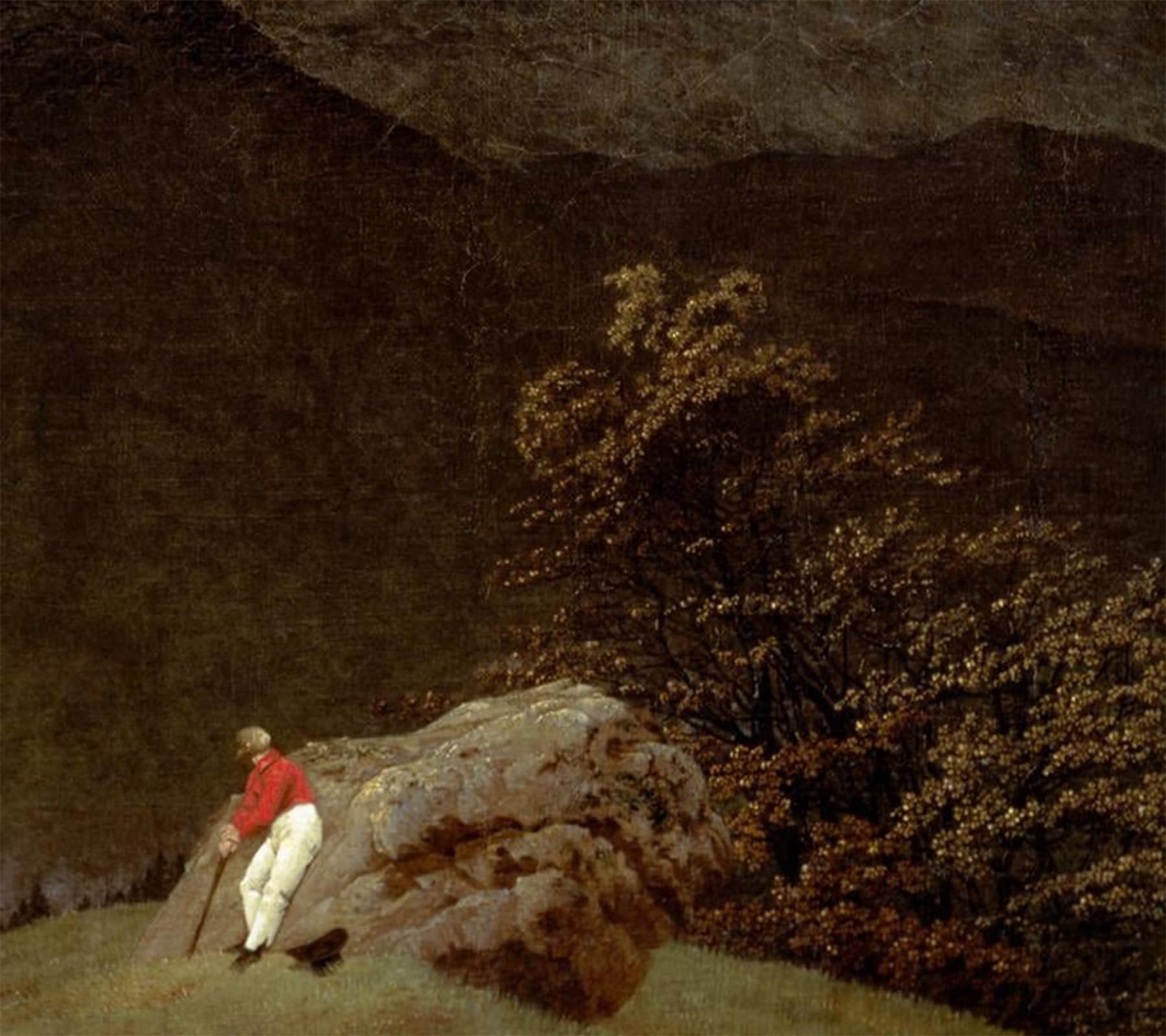 POSTERIIk Vintage Print Pop Art Landscape Artwork Mountain landscape with rainbow by Caspar David Friedrich Art Prints for Office Home Decor 60x90cm