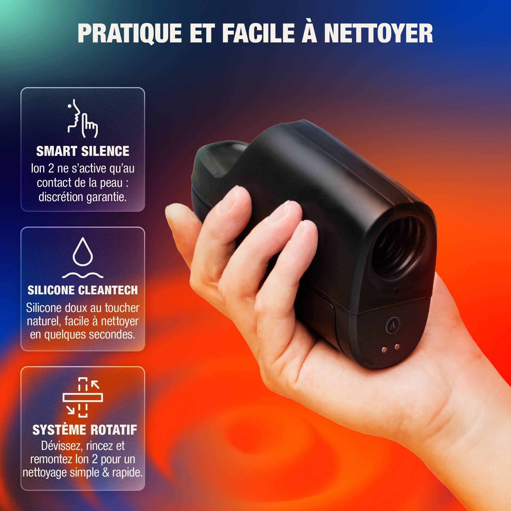 Arcwave Ion 2 Masturbateur automatique Homme sextoy Fleshlighter | Technologie Pleasure Air, Smart Silence, étanche, silicone doux, silencieux, mains libres, moteur puissant