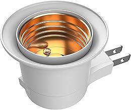 Functional Bulb Socket with Switch, E26 Converter Adapter, Easy to Install (Set of 1)