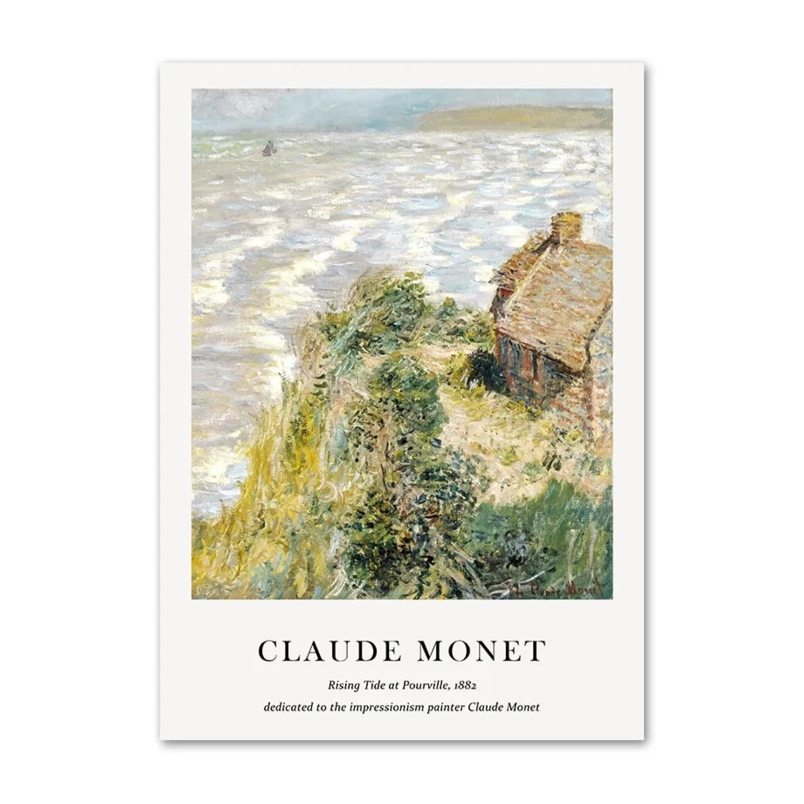 AHOMY Gartenflagge 30,5x45,7 Cm – Monet Seerosen, Doppelseitig, Polyester | Wetterfest Für Terrasse, Garten & Party-Deko