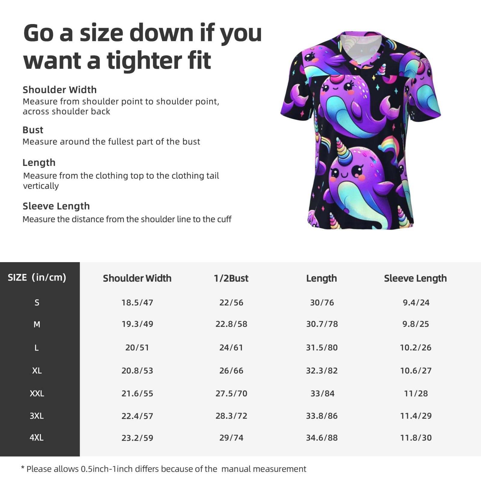 Stylish Athletic Sports Jersey Arctic-Whale-Narwhals Men's Rugby Jersey X-Large Black