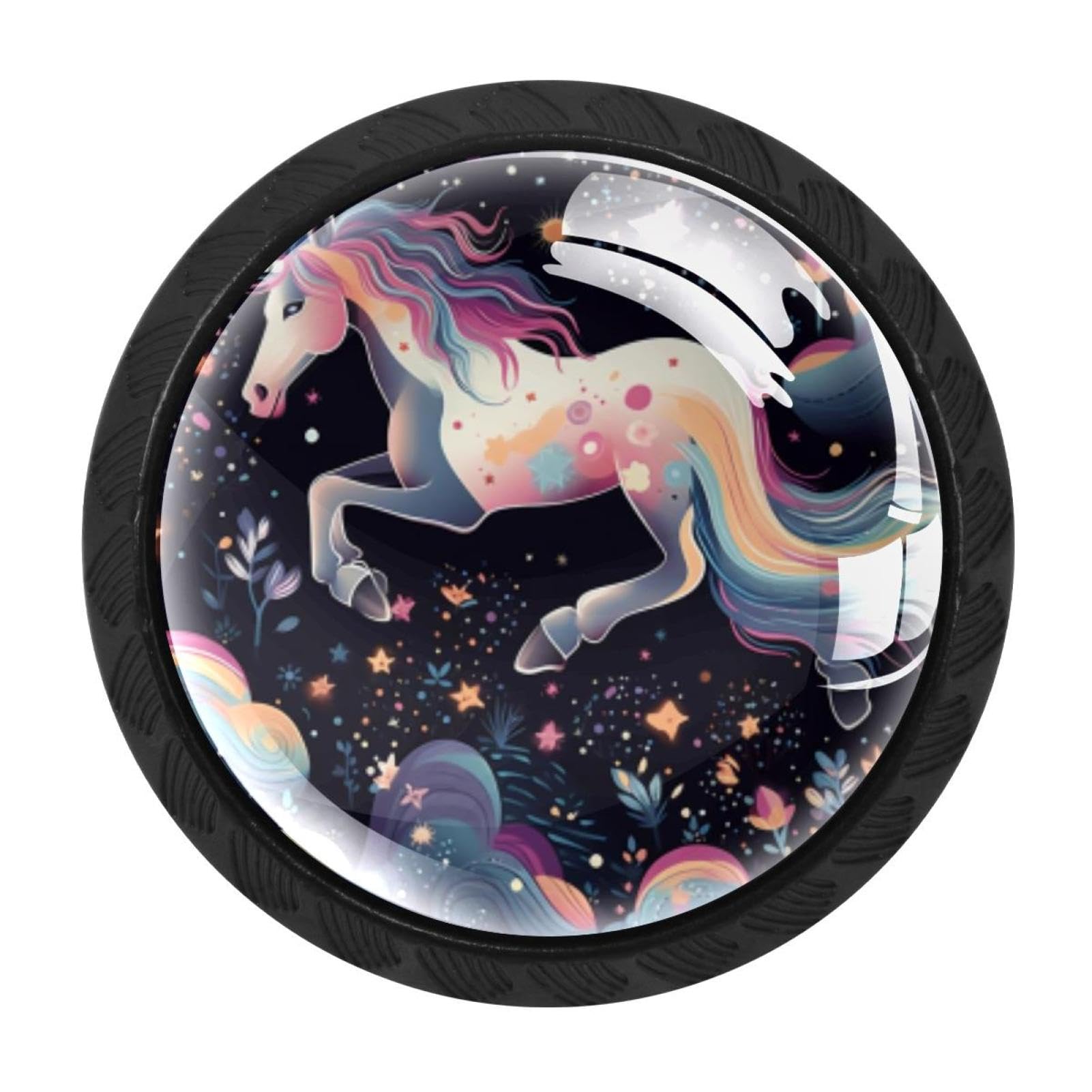 Chenzzzz Multicolored 15 4 Pack Starry Unicorn Kitchen Cabinet Knobs Drawer Knobs Door Dresser Handles For Personalized Gifts Great For Any Occasion