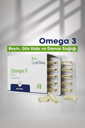 Dr. Ümit Aktaş Omega 3 - Balık Yağı - Hava Sızdırmaz, Okside Olmayan 60 Kapsül