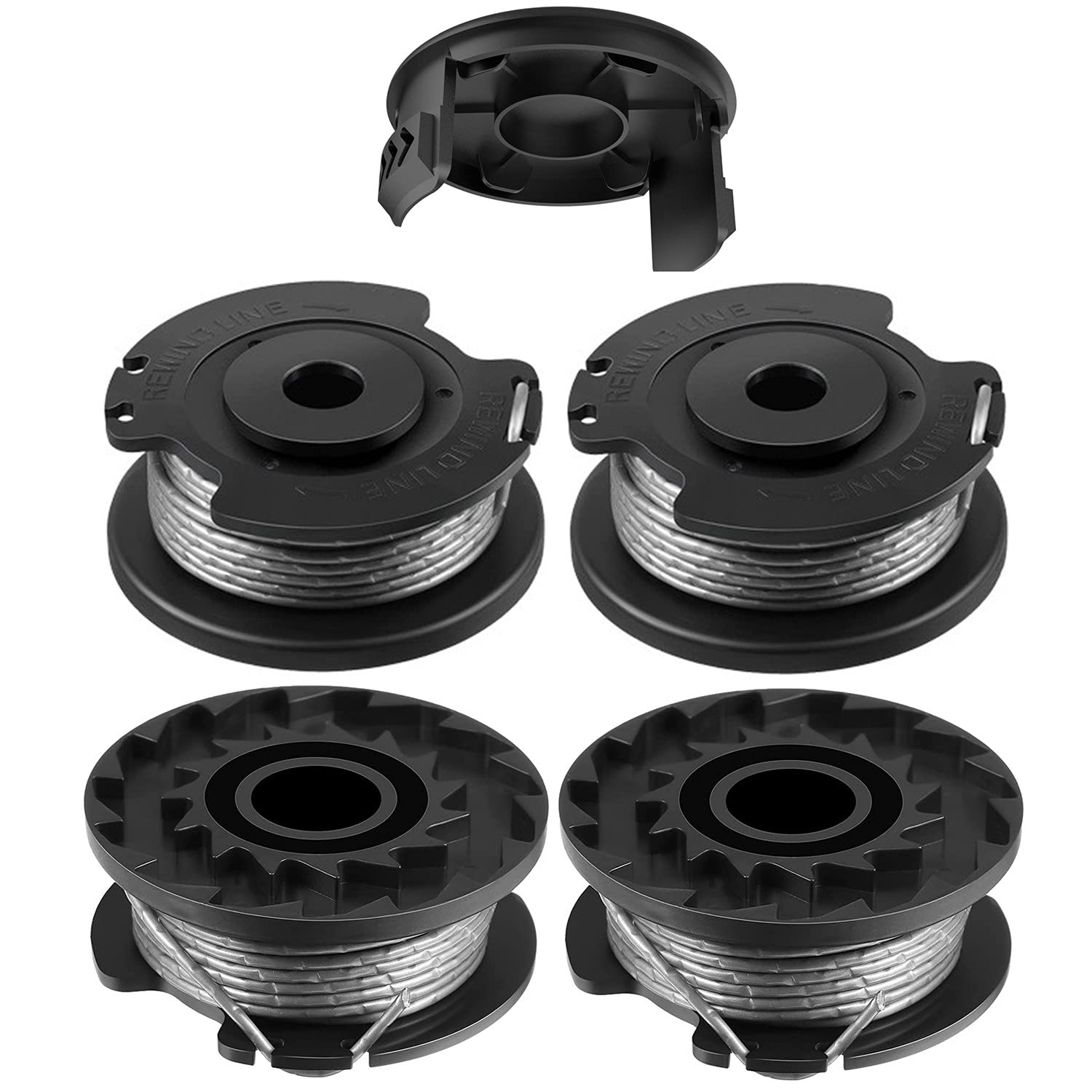 8 Pcs F016800385 Replacement Spool Line 13.1 feet x 0.062 Inch/ 4 m x 1.6 mm Compatible with ART 23SL and ART 26SL, for F016800569 Line String Trimmer Replacement Spools (4pcs + 1pcs)