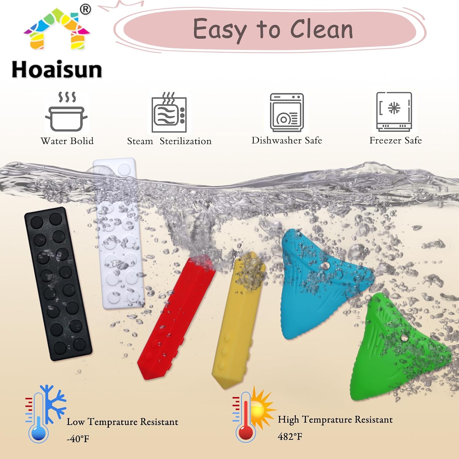 Chew Necklaces for Sensory Kids 6 Pack, Sensory Toys for Kids with Autism, ADHD, SPD, Chewing, Biting, Autism Sensory Products Silicone Chew Toys Necklace for Adults Reduce Anxiety Fidget