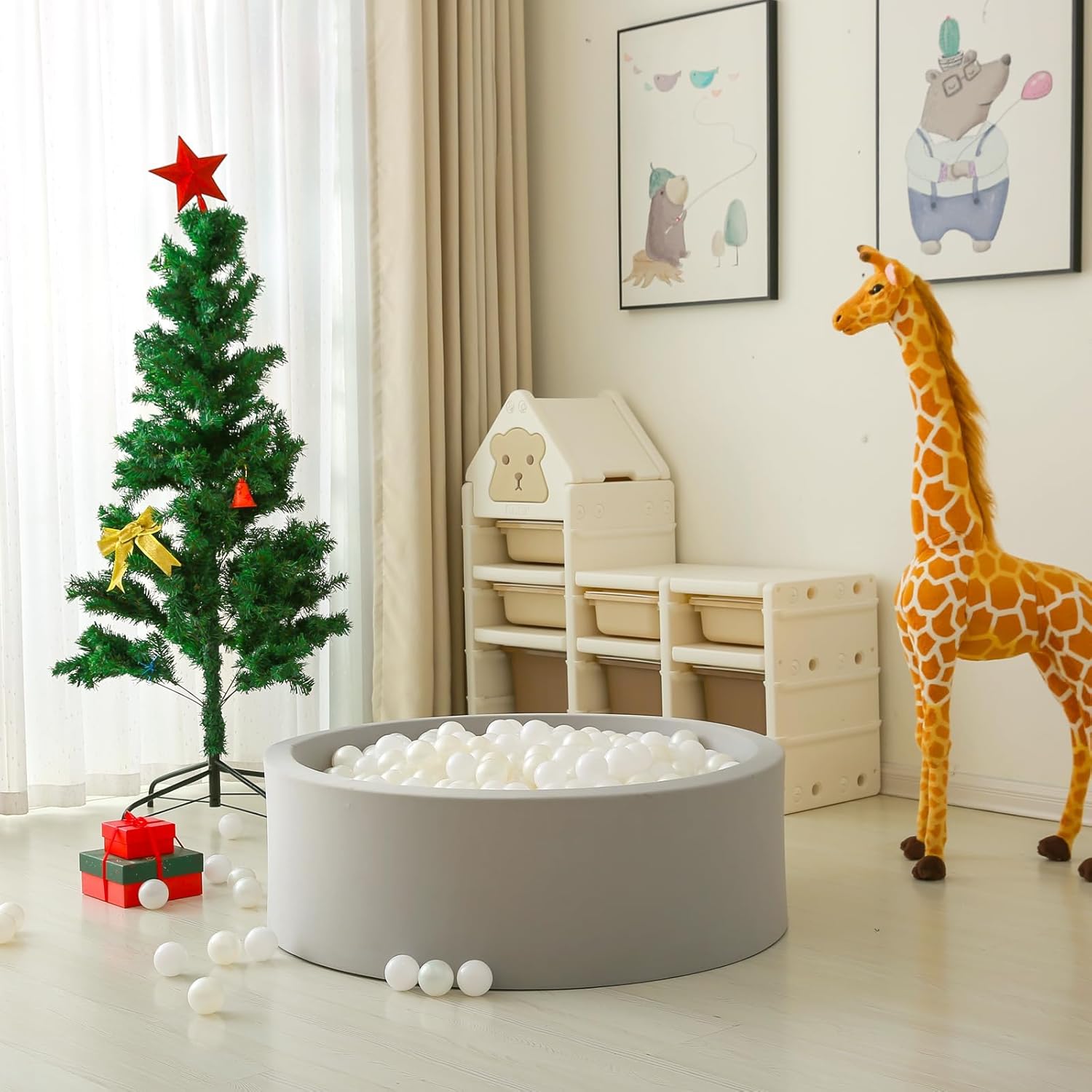 GOGOSO Ball Pit Balls for Toddlers Kids Plastic Balls for Ball-Pit Playpen Pool Baby Play Pastel BPA-Free Non Toxic Play Pastel Crush Proof Bal 50 100 200 500 1000 Count