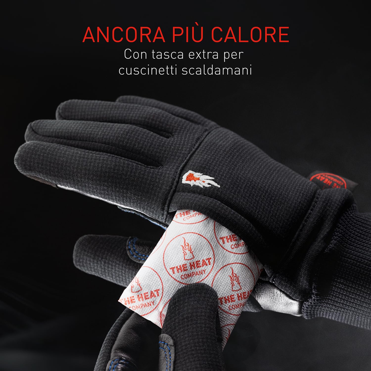 THE HEAT COMPANY – DURABLE LINER PRO - guanti pelle uomo - qualità premium - guanti donna invernali - guanti touch screen - guanti termici - guanti sportivi: guanti caldi per ciclismo e corsa