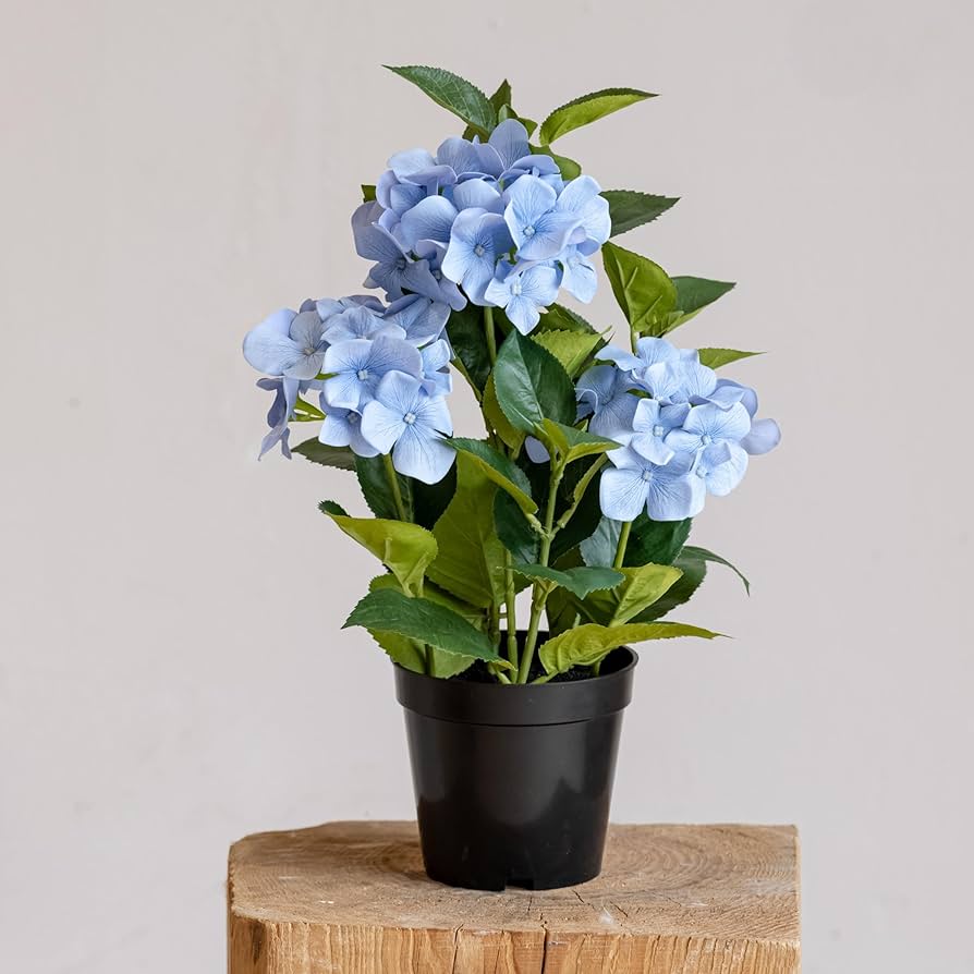 Amazon.com: Avoeco Large Faux Hydrangea Tree in Pot