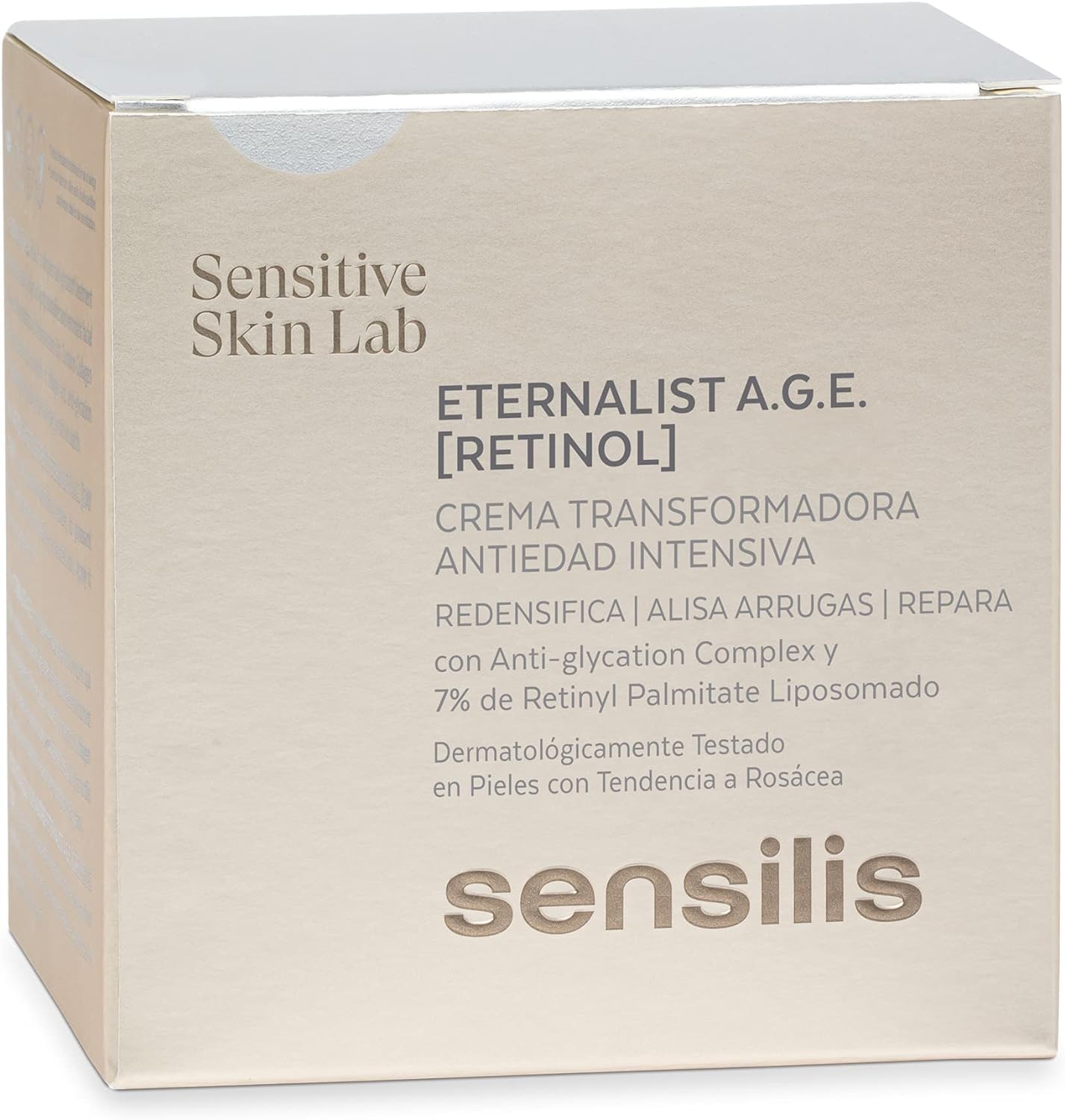 Sensilis - Eternalist A.G.E, Crema Antiedad Intensiva, Hidratante y Reparadora con Retinol, 50 ml + Contorno de Ojos Antiarrugas, Nutrición Profunda para Pieles Maduras o Muy Secas, 20 ml