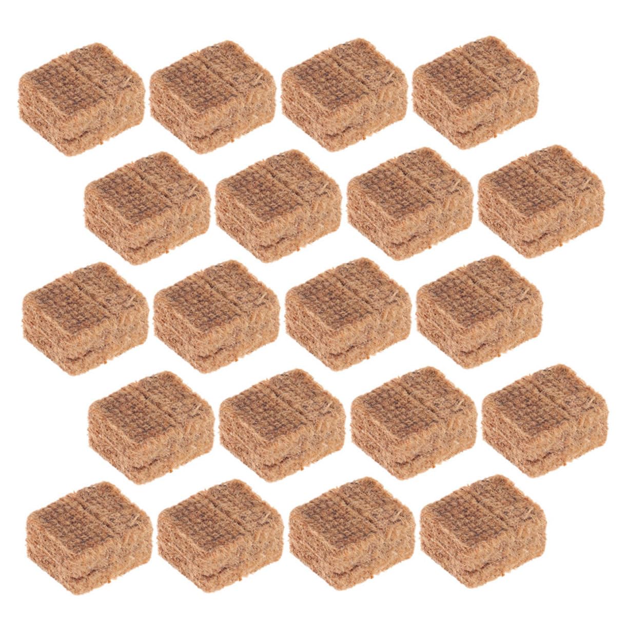 LIOOBO 20pcs Charcoal Lighting Cube Fire Starters for Fire Pit BBQ Grill Ignition Aid Blocks Lighting