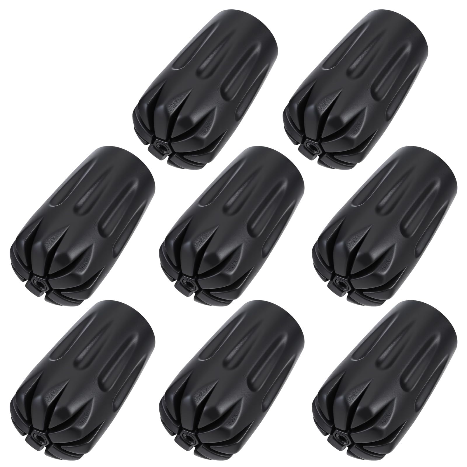 8Pcs Trekking Accessories for Men, Trekking Pole Rubber Tips, Hiking and Walking Sticks, Diamond Tip Design, Black Colour, Universal Fit for Various Terrains-image-11